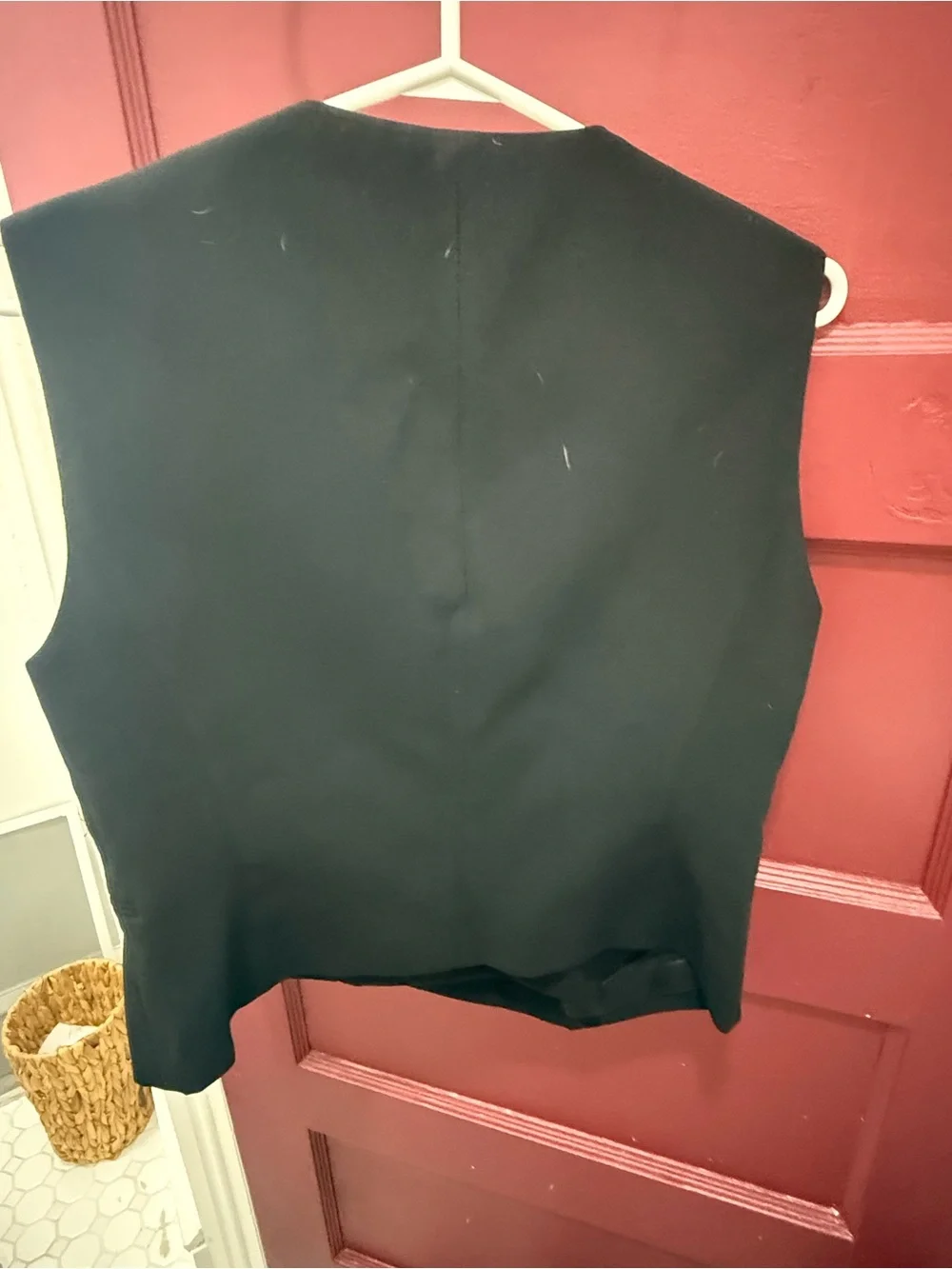 Zara asymmetrical black tailored vest - size M - women’s NWOT